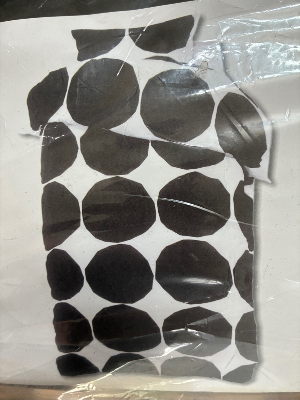 NIB Marimekko Kievt Black and White Polka Dot Duvet Cover and Shams (pair)